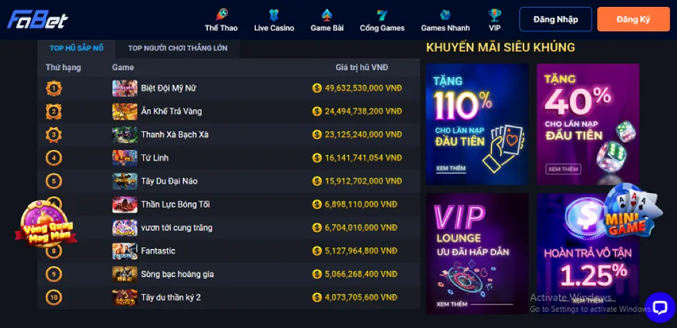 Bảo mật thông tin VG99 Login